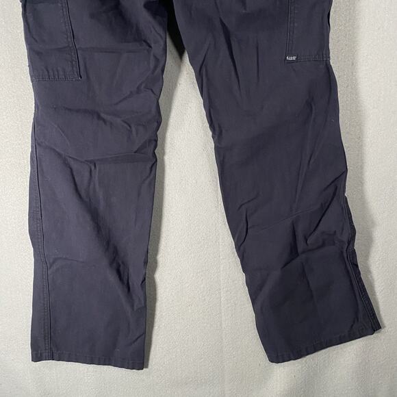 5.11 Tactical Pants Womens 2 Blue Cargo Ripstop Workwear Uniform Hiking - Picture 7 of 9